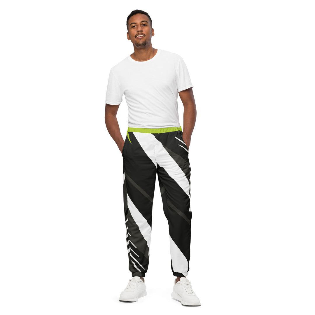 Unisex Track Pants - Grey-Green Coach