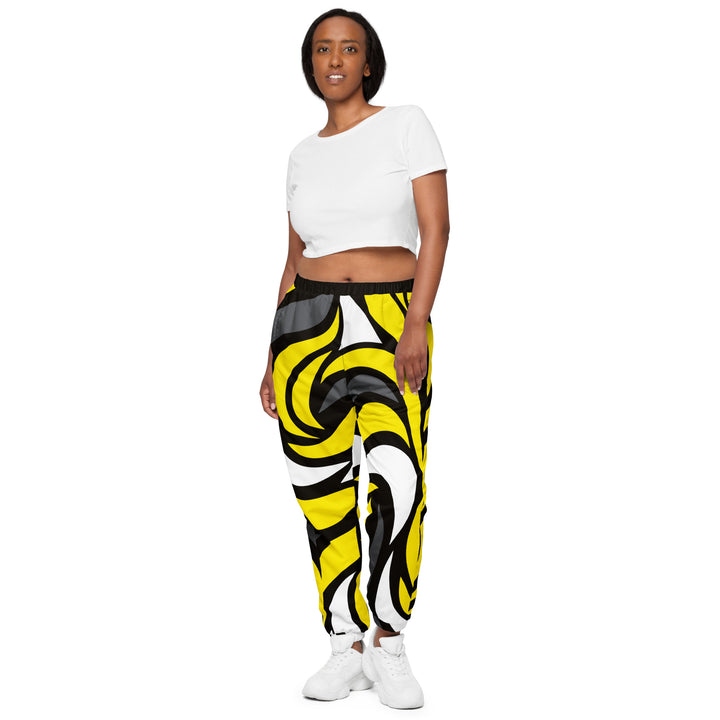 Unisex Track Pants - Black-Yellow Dream