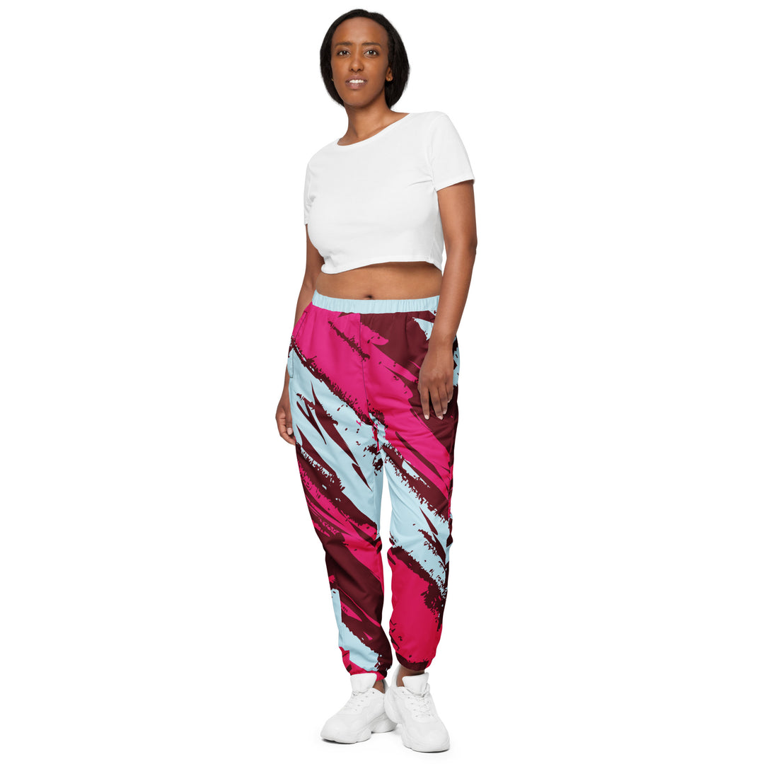 Unisex Track Pants - Red-Pink Breaker