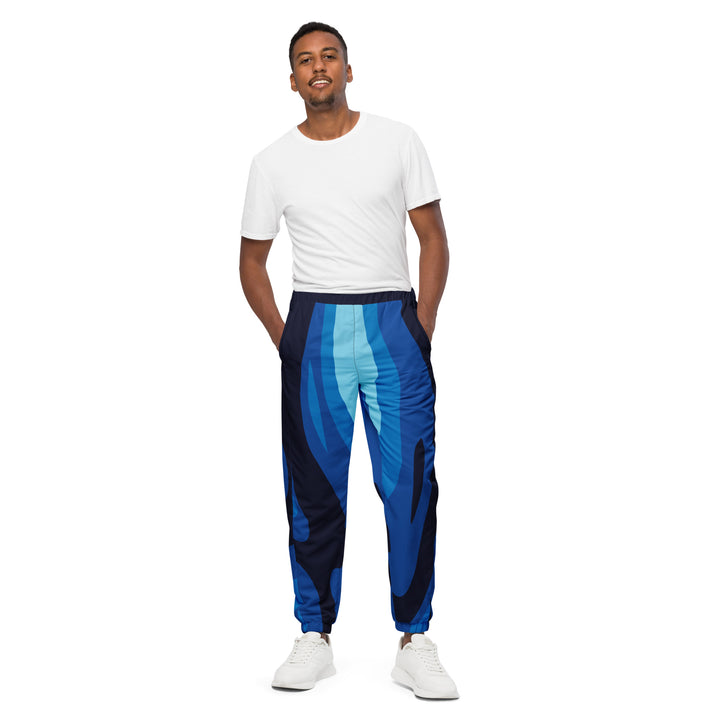 Unisex Track Pants - Blue Paint