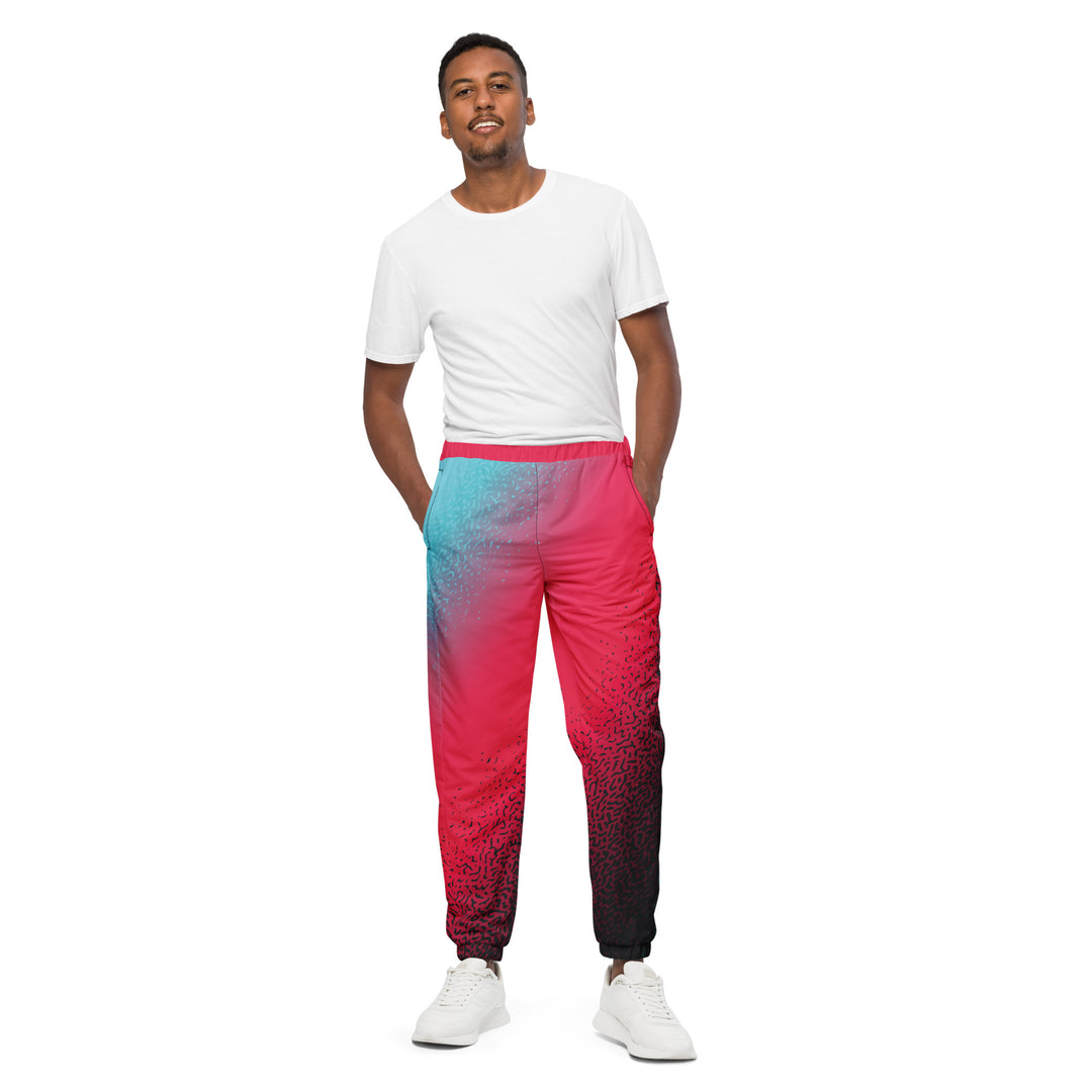 Unisex Track Pants - Black-Red Dots