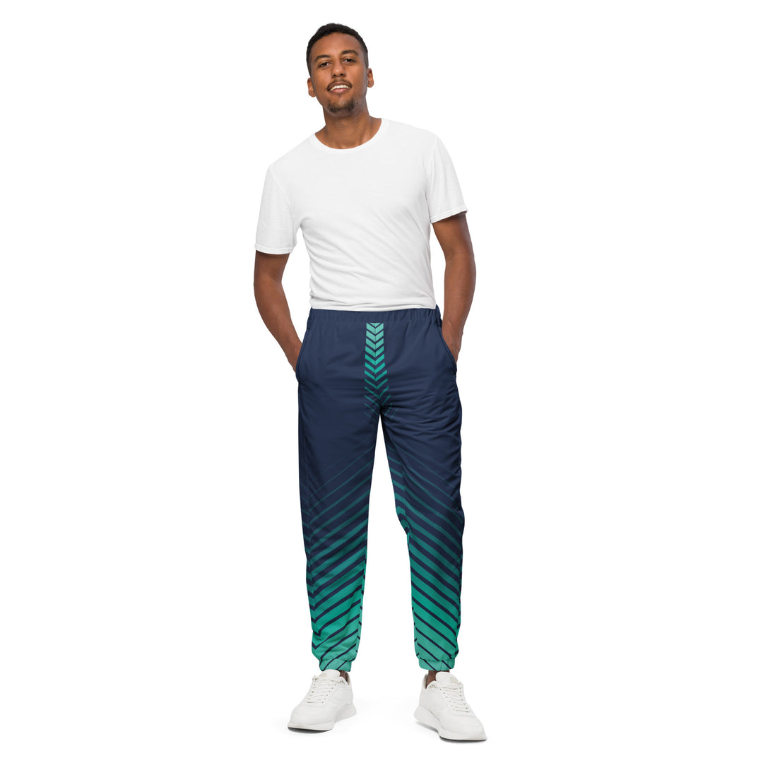 Unisex Track Pants - Blue-Green Arrow