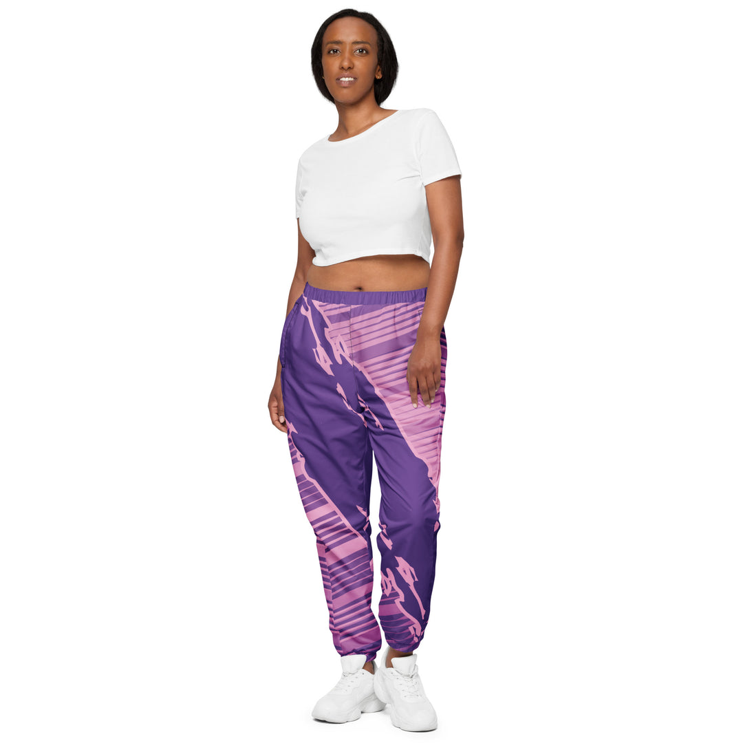 Unisex Track Pants - Purple Tear