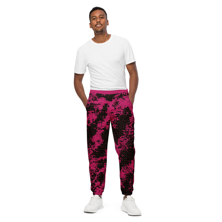 Unisex Track Pants - Black-Pink Loader