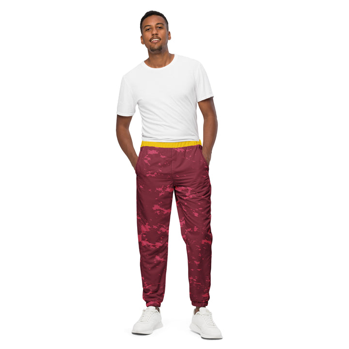 Unisex Track Pants - Pink-Yellow Clouds