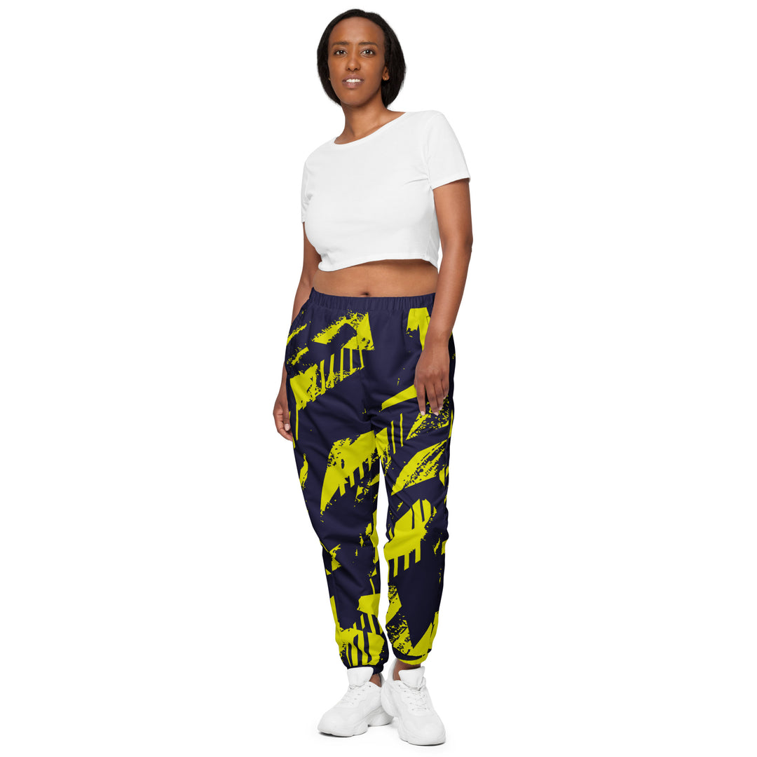 Unisex Track Pants - Purple-Yellow Track