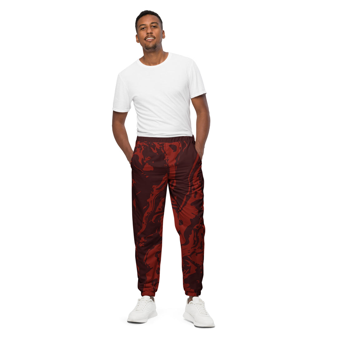 Unisex Track Pants - Red Eruption