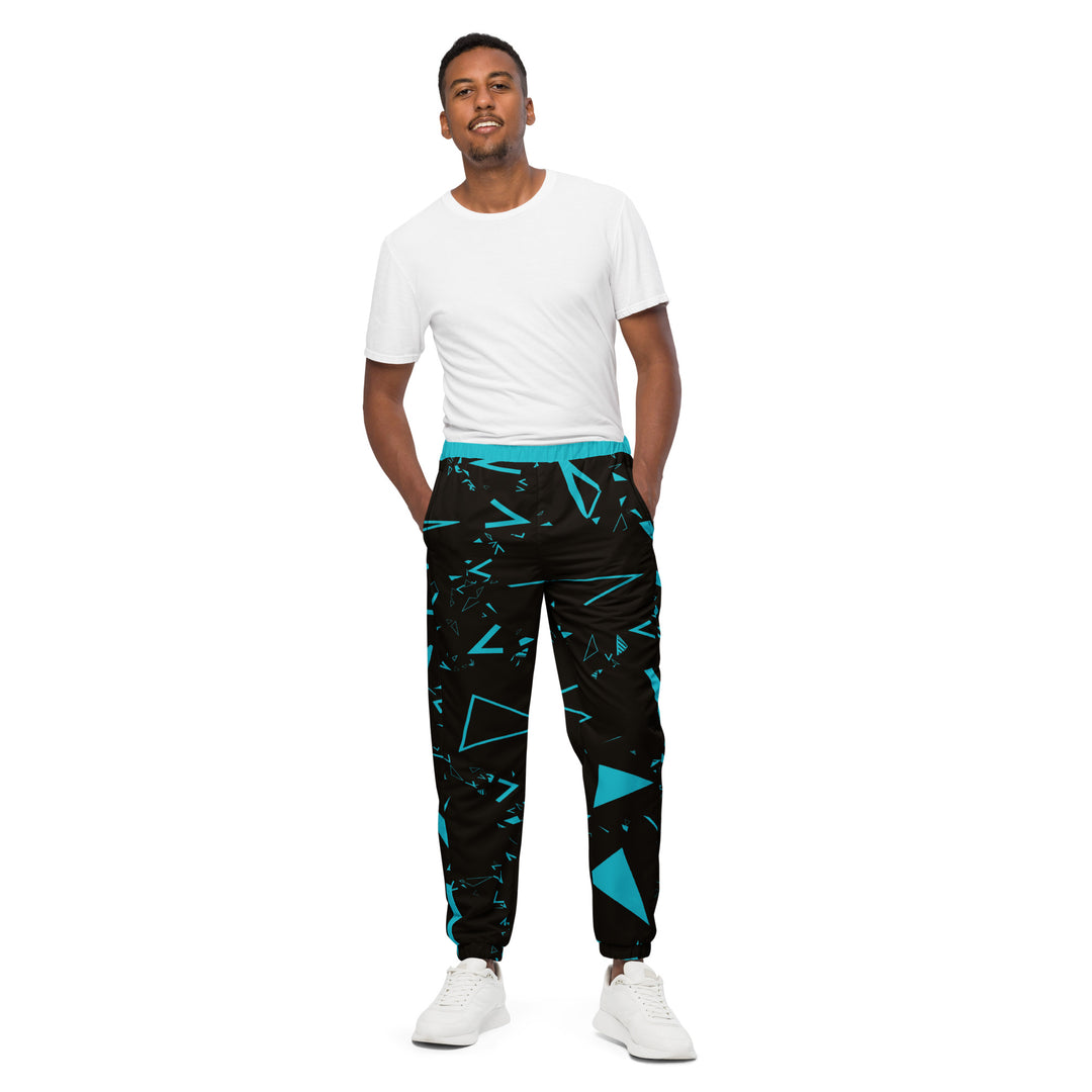 Unisex Track Pants - Black-Blue Game