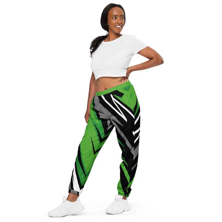 Unisex Track Pants - Green-Black Racing