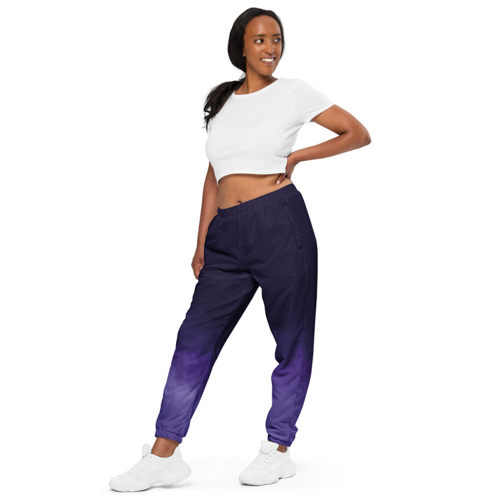 Unisex Track Pants - Purple Smoke