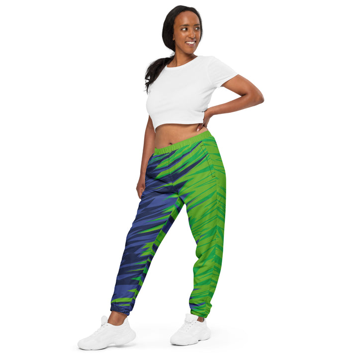 Unisex Track Pants - Green-Blue Move