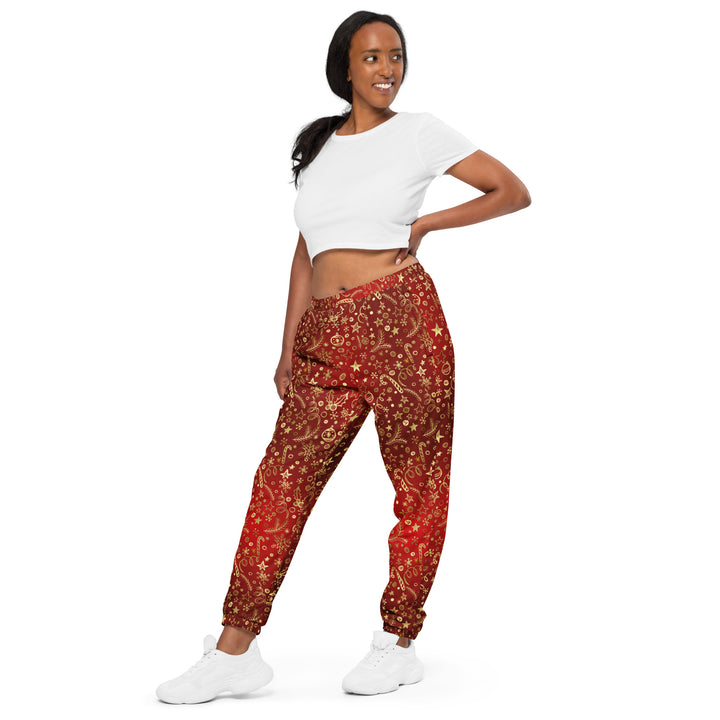 Unisex Track Pants - Red Christmas