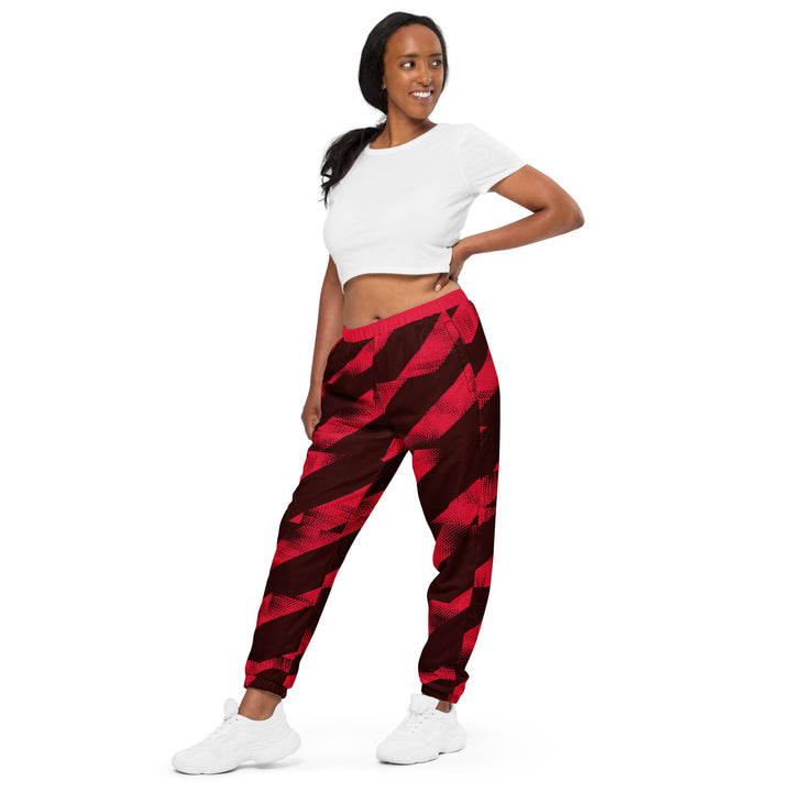 Unisex Track Pants - Red-Black Hero