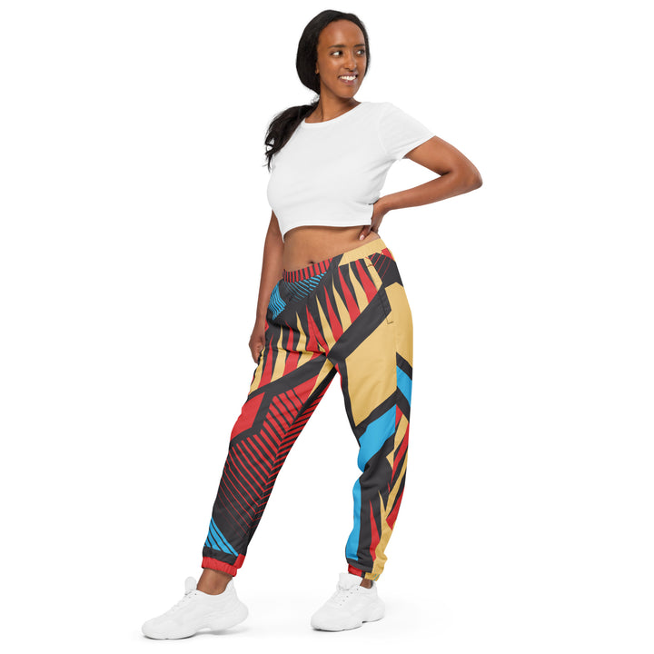 Unisex Track Pants - Red-Blue Circus