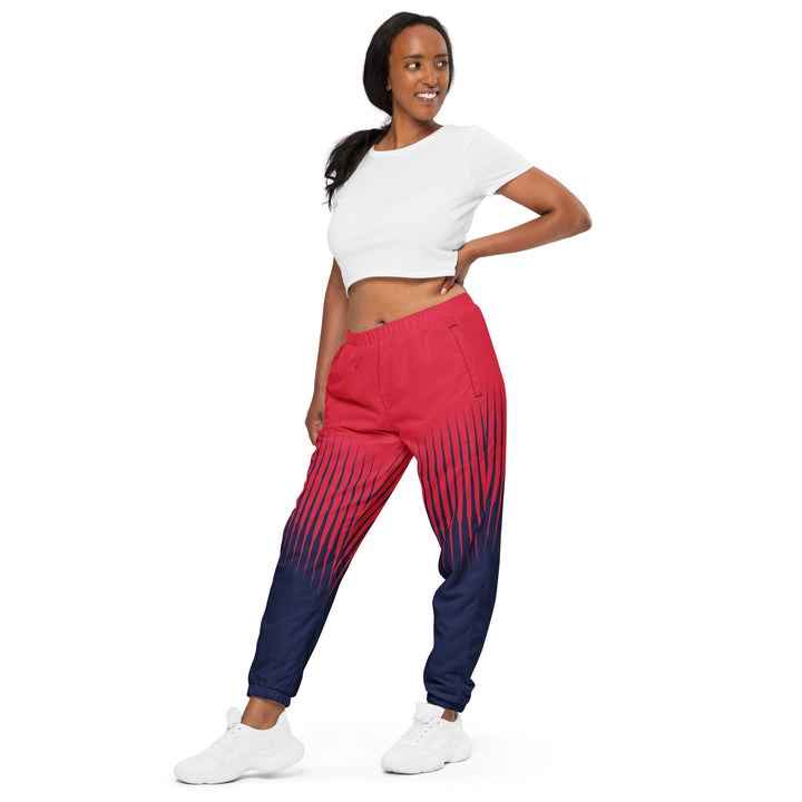 Unisex Track Pants - Red-Blue Barrier