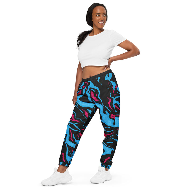 Unisex Track Pants - Blue-Pink Confusion