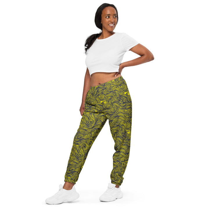 Unisex Track Pants - Yellow Curl