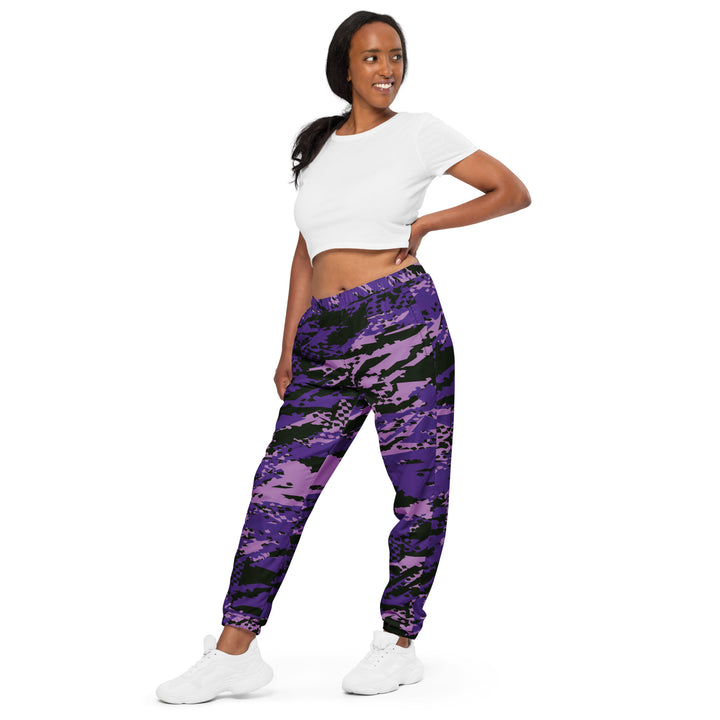 Unisex Track Pants - Purple-Black Cloud