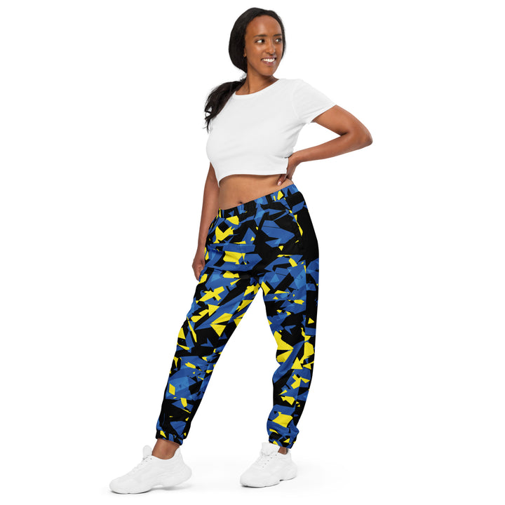 Unisex Track Pants - Black-Blue Pierce