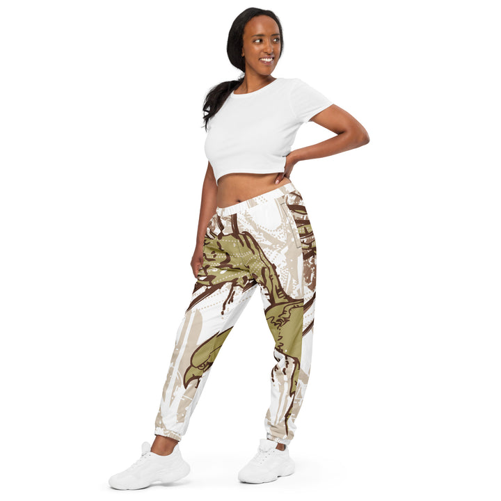 Unisex Track Pants - Beige Eagle