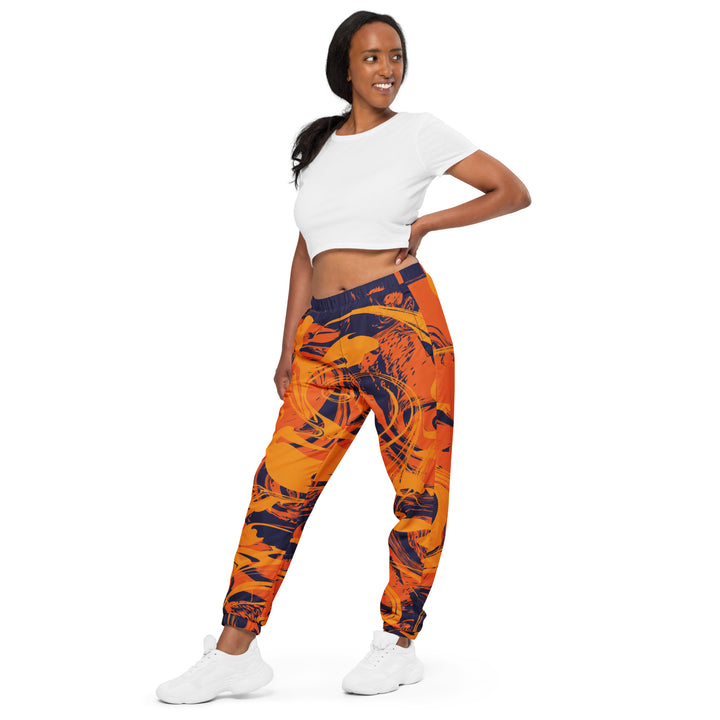 Unisex Track Pants - Orange-Purple Dye