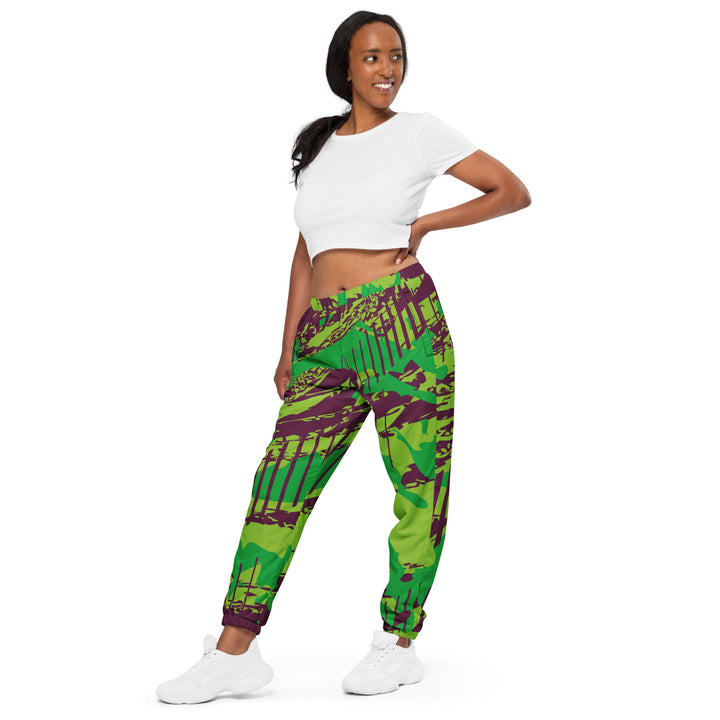 Unisex Track Pants - Green-Brown Track