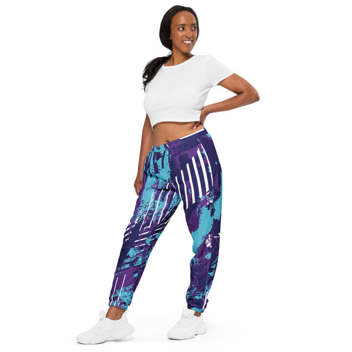 Unisex Track Pants - Purple-Blue Track