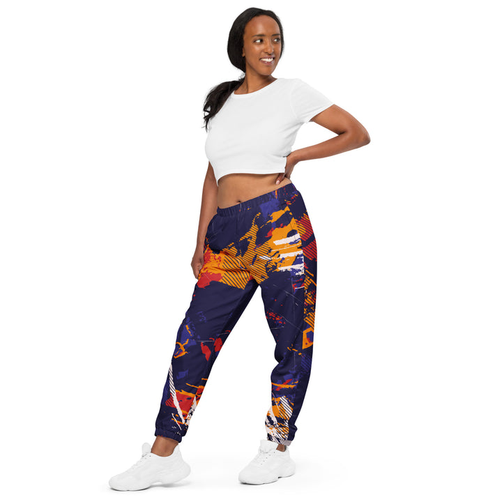 Unisex Track Pants - Purple-White Claw