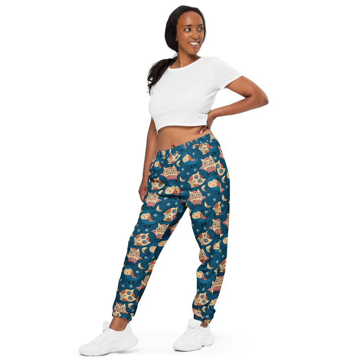 Unisex Track Pants - Blue Owl