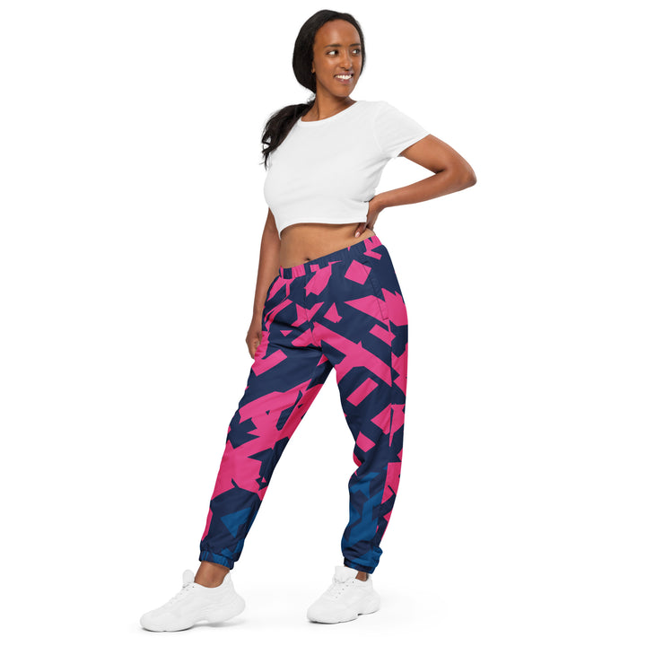 Unisex Track Pants - Blue-Pink Maze