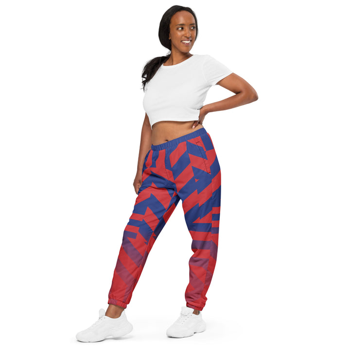 Unisex Track Pants - Red-Blue Edge