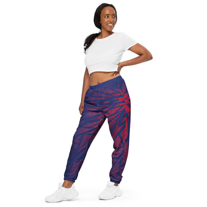 Unisex Track Pants - Red-Purple Sun