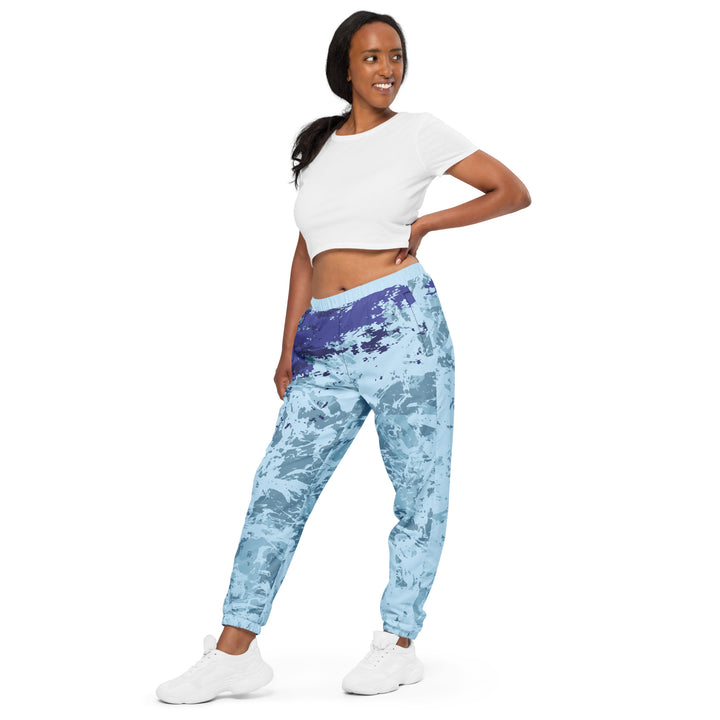 Unisex Track Pants - Turquoise-Purple Beach