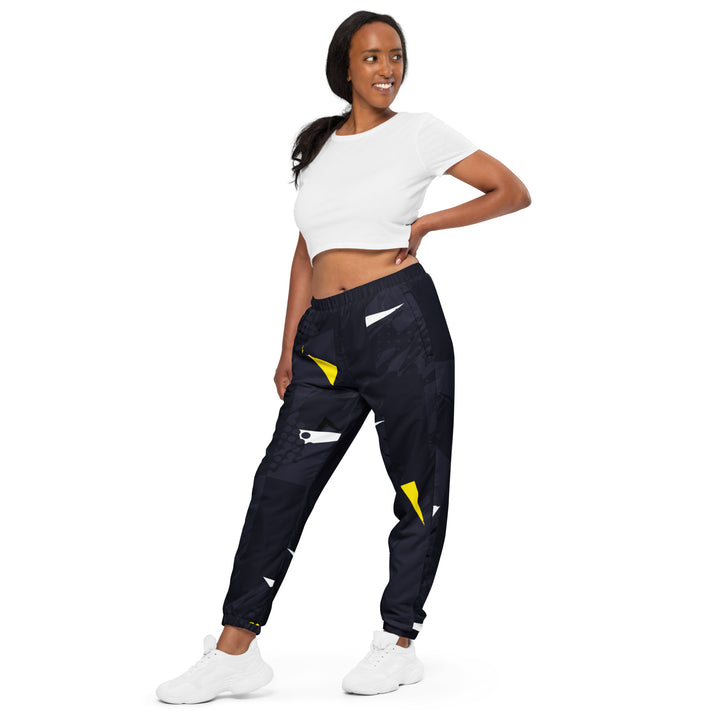 Unisex Track Pants - Black-Yellow Hunt