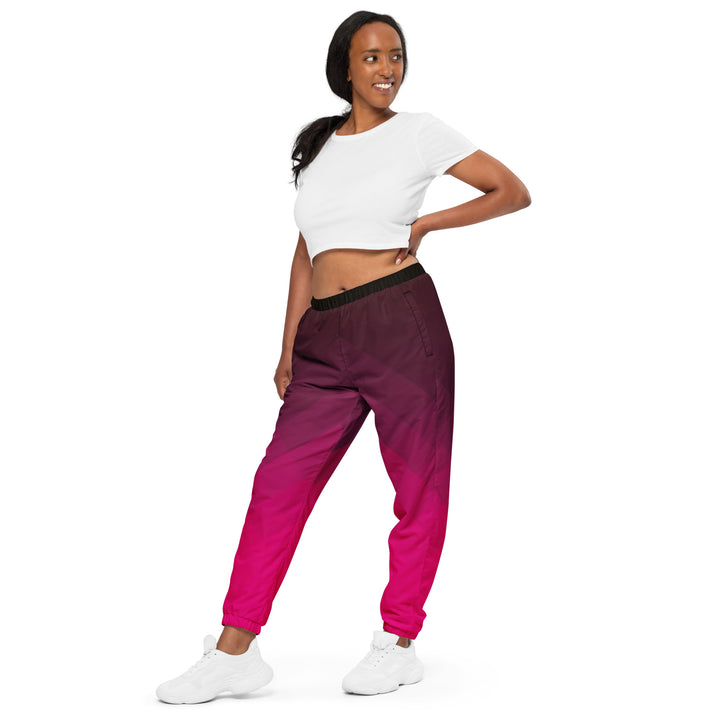 Unisex Track Pants - Pink-Black Bright