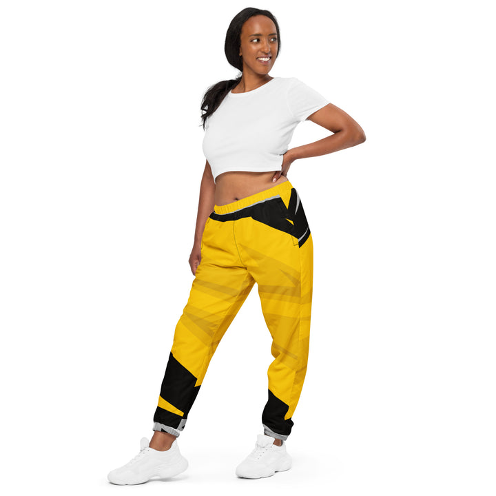 Unisex Track Pants - Yellow-Black Arrow