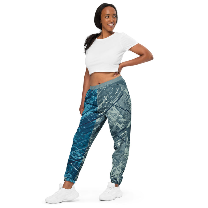 Unisex Track Pants - Grey-Blue Cover