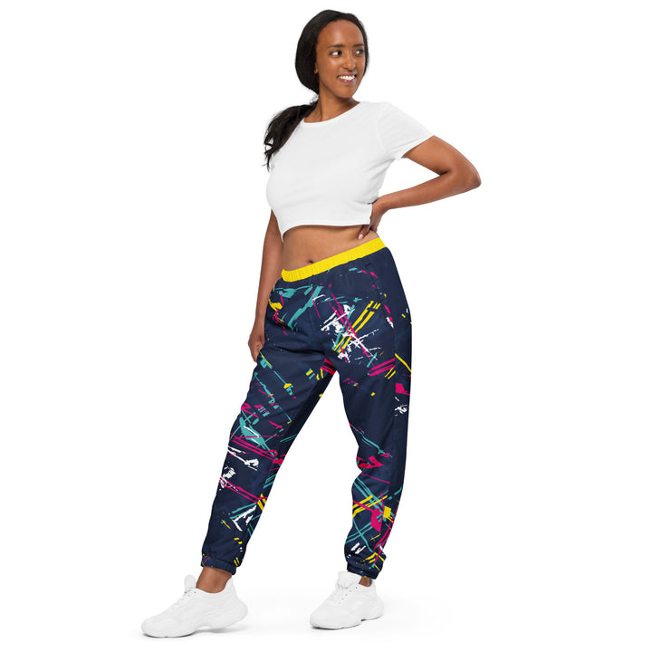 Unisex Track Pants - Blue-Yellow DNA