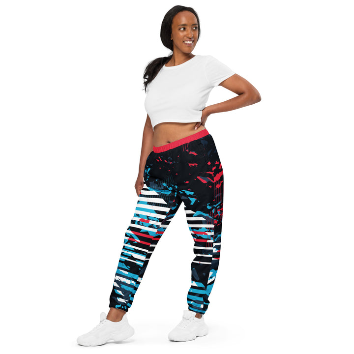 Unisex Track Pants - Blue-Red Rule