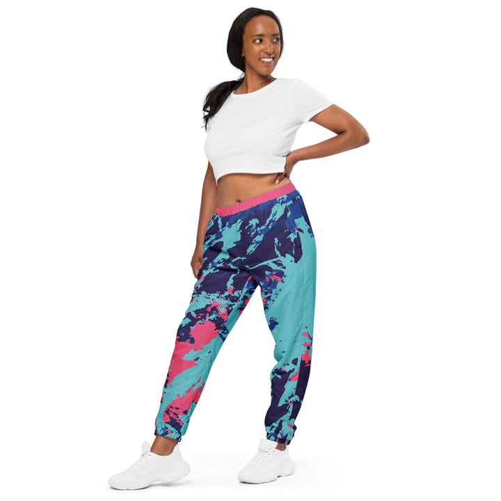 Unisex Track Pants - Blue-Pink Seek