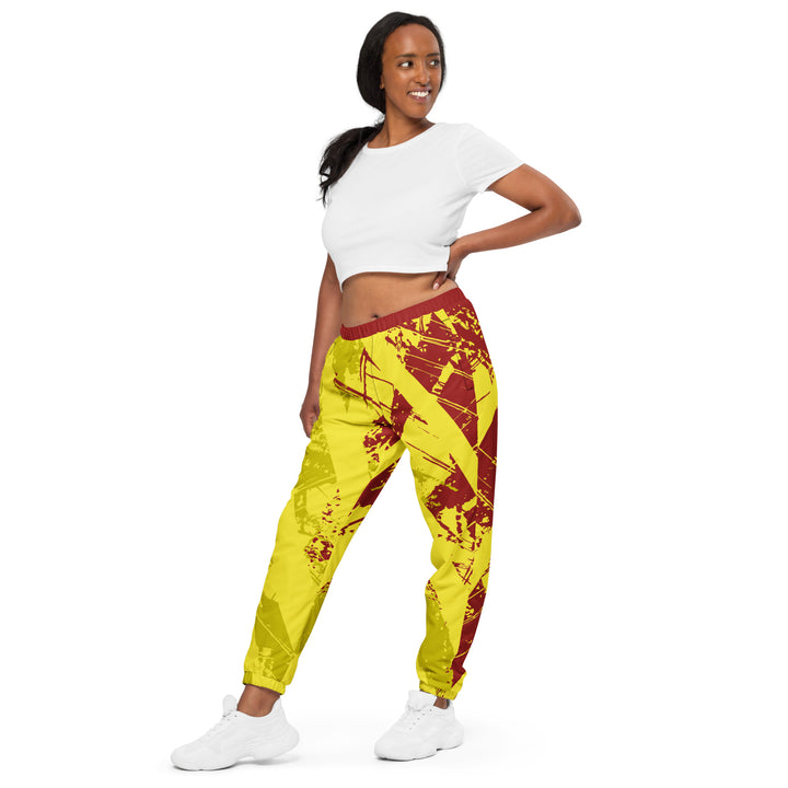 Unisex Track Pants - Yellow-Red Cover