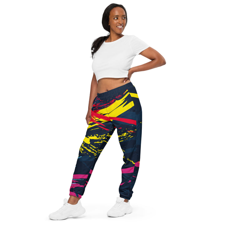 Unisex Track Pants - Blue-Pink Remain