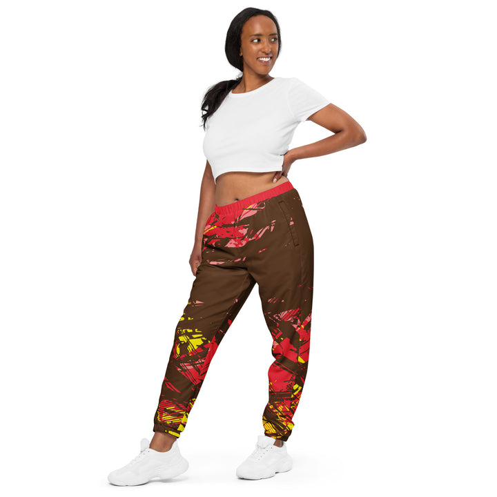 Unisex Track Pants - Red-Yellow Trick