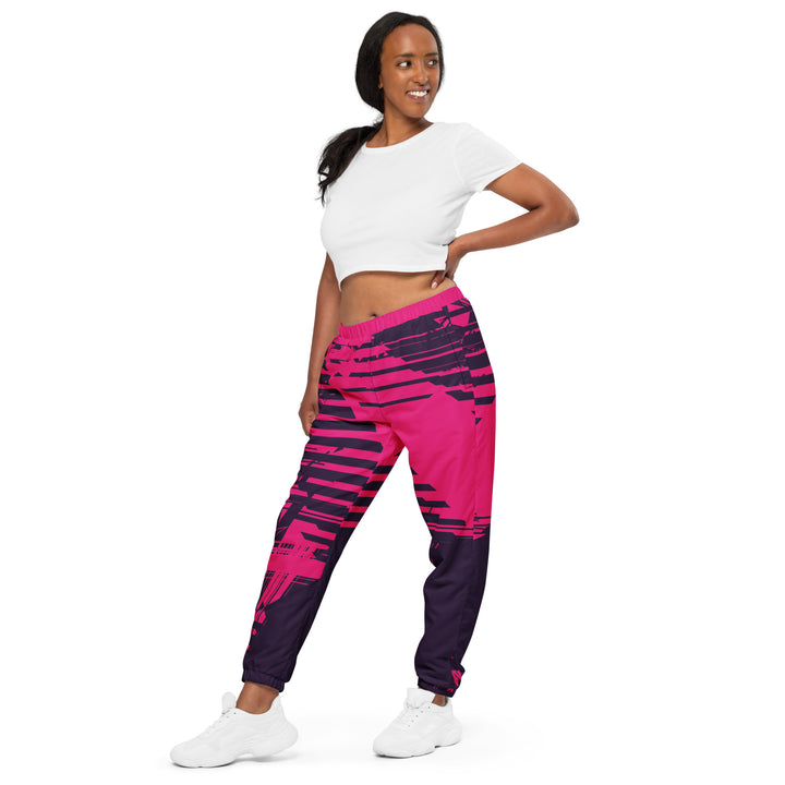 Unisex Track Pants - Purple-Pink Trace