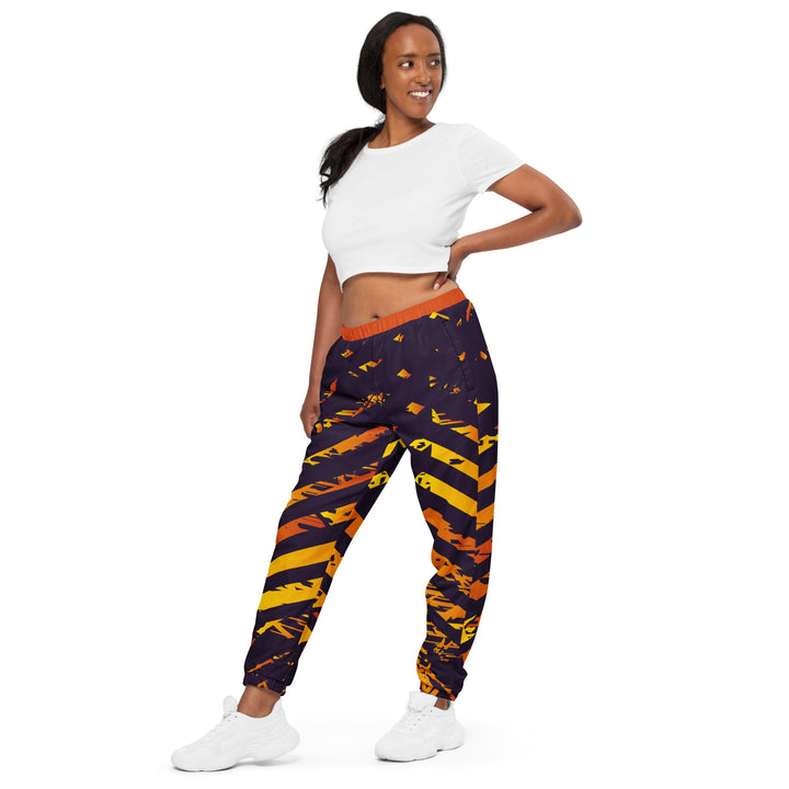 Unisex Track Pants - Purple-Orange Order