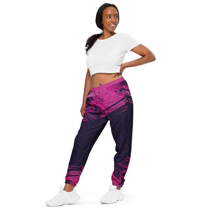 Unisex Track Pants - Purple-Pink Escape