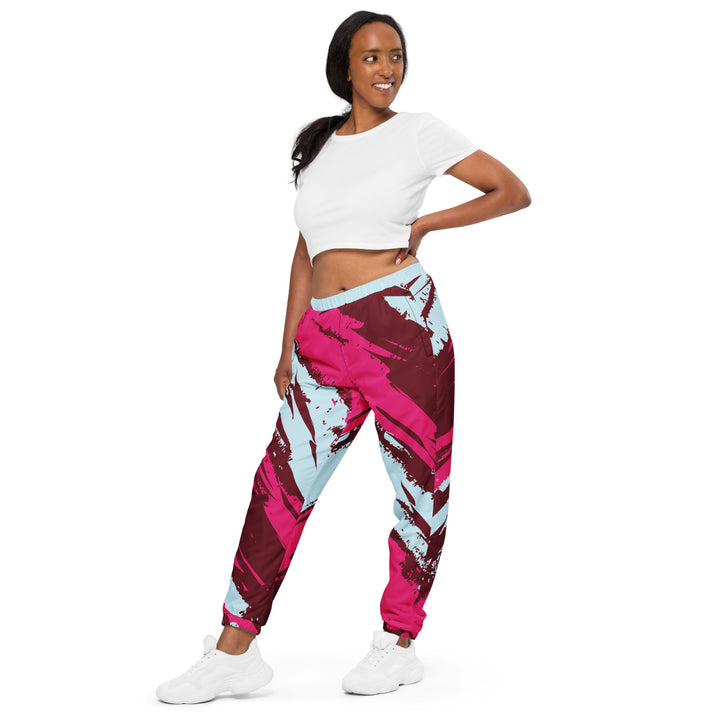 Unisex Track Pants - Red-Pink Breaker