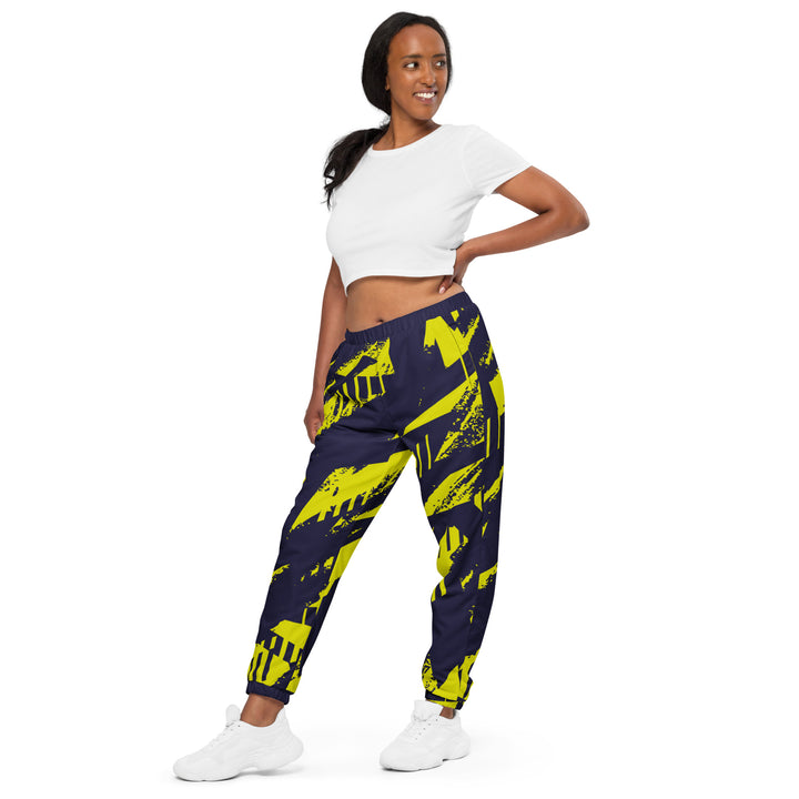 Unisex Track Pants - Purple-Yellow Track