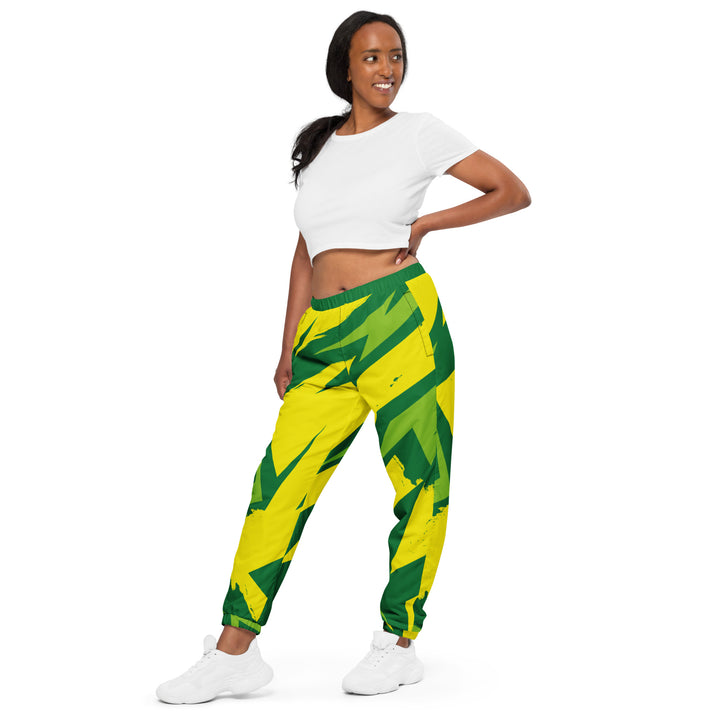 Unisex Track Pants - Green-Yellow Edge