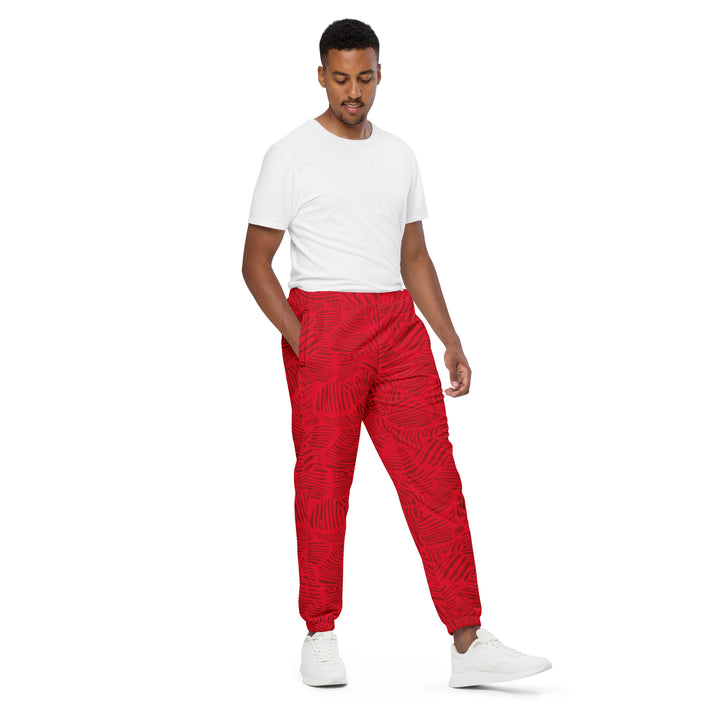 Unisex Track Pants - Red Leaves